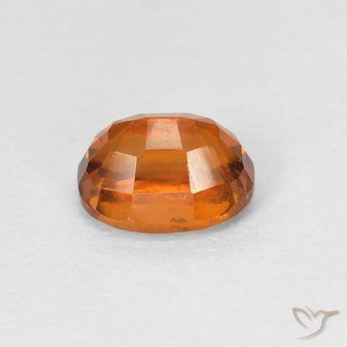 Hessonite Garnet Gemstone in 7 x 5 mm (calibrated) Size for Sale, Hessonite Garnet Stone in Medium Orange Color