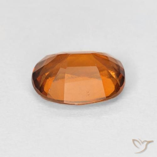 Hessonite Garnet Gemstone in 8 x 6 mm (calibrated) Size for Sale, Hessonite Garnet Stone in Medium Orange Color