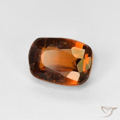 1.49 ct Orange Hessonite Garnet Stone, Natural Hessonite Garnet in Cushion-Cut Shape for Sale