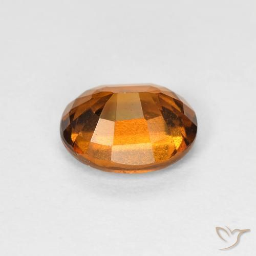 Hessonite Garnet Gemstone in 7.1 x 5.9 mm Size for Sale, Hessonite Garnet Stone in Dark Orange Color