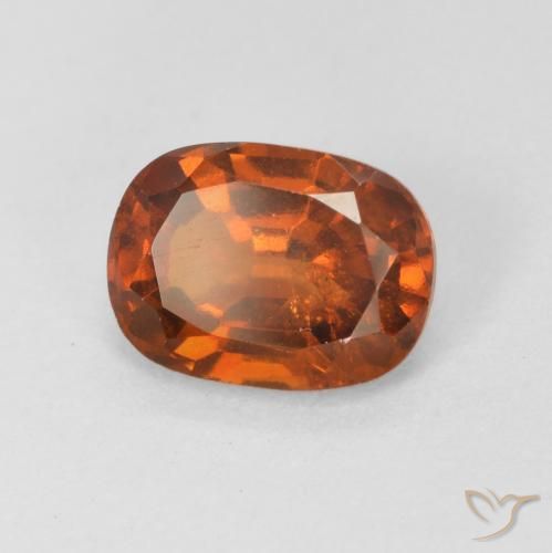 1.64ct Natural Reddish Orange Hessonite Garnet, Oval, VS-SI