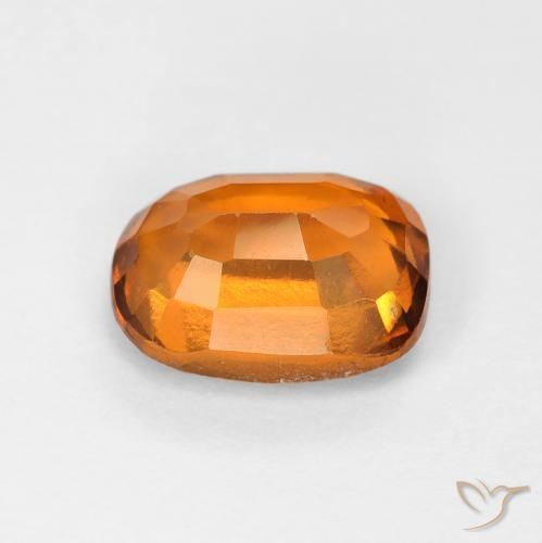 Hessonite Garnet Gemstone in 8 x 6 mm (calibrated) Size for Sale, Hessonite Garnet Stone in Medium Orange Color