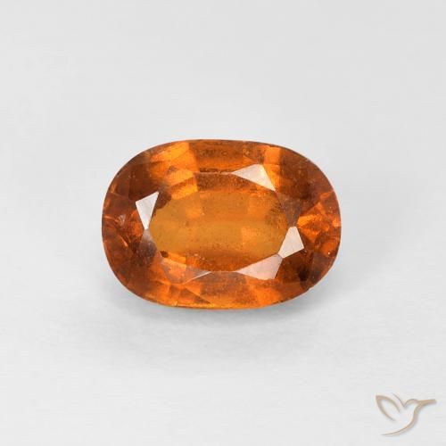 1.32ct Natural Medium Dark-Orange Hessonite Garnet, Oval, VS