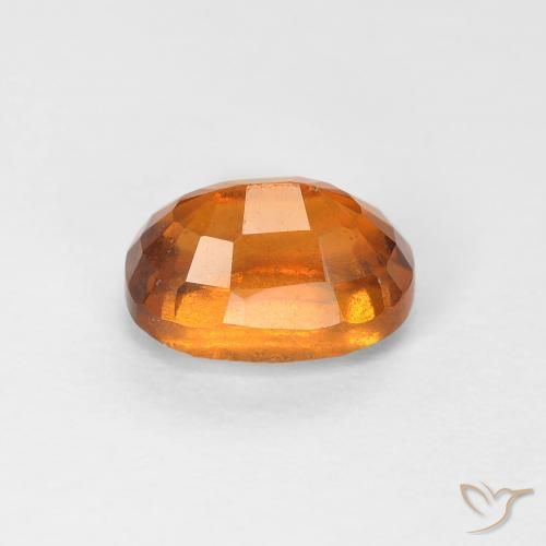 Hessonite Garnet Gemstone in 7 x 5 mm (calibrated) Size for Sale, Hessonite Garnet Stone in Medium Dark-Orange Color