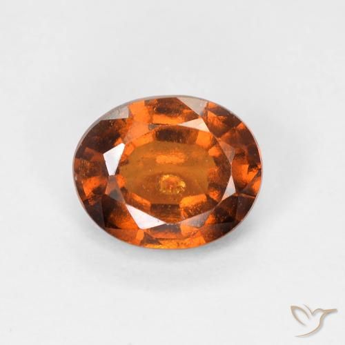 1.39ct Natural Reddish Orange Hessonite Garnet, Oval, VS-SI