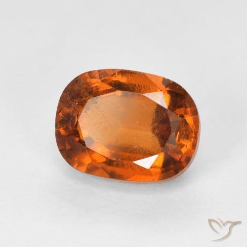 2.27 ct Orange Hessonite Garnet Stone, Natural Hessonite Garnet in Cushion-Cut Shape for Sale