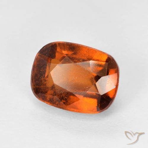 2.40 ct Orange Hessonite Garnet Stone, Natural Hessonite Garnet in Cushion-Cut Shape for Sale