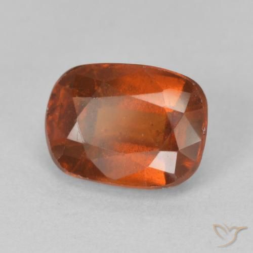 2.04 ct Orange Hessonite Garnet Stone, Natural Hessonite Garnet in Cushion-Cut Shape for Sale