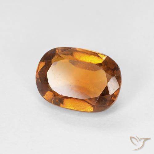 1.24ct Natural Earth Orange Hessonite Garnet, Cushion, VVS-VS