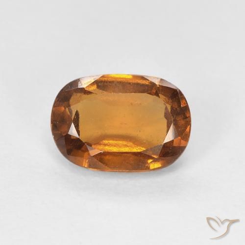 1.24 ct Orange Hessonite Garnet Stone, Natural Hessonite Garnet in Cushion-Cut Shape for Sale