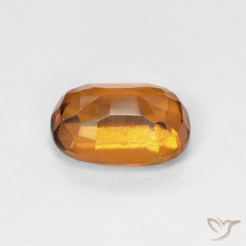 Hessonite Garnet Gemstone in 7.4 x 5.2 mm Size for Sale, Hessonite Garnet Stone in Earth Orange Color