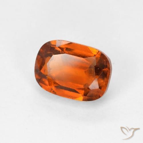 1.51 ct Orange Hessonite Garnet Stone, Natural Hessonite Garnet in Cushion-Cut Shape for Sale