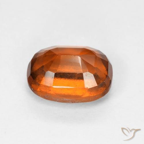 Hessonite Garnet Gemstone in 8 x 6 mm (calibrated) Size for Sale, Hessonite Garnet Stone in Medium Dark-Orange Color