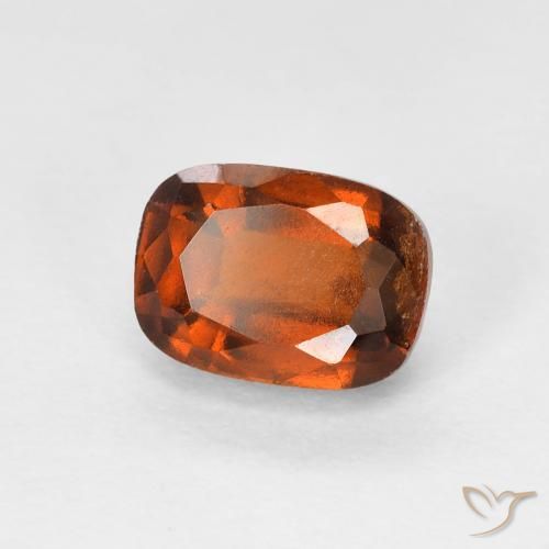 1.60 ct Orange Hessonite Garnet Stone, Natural Hessonite Garnet in Cushion-Cut Shape for Sale