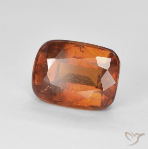 2.67 ct Orange Hessonite Garnet Stone, Natural Hessonite Garnet in Cushion-Cut Shape for Sale