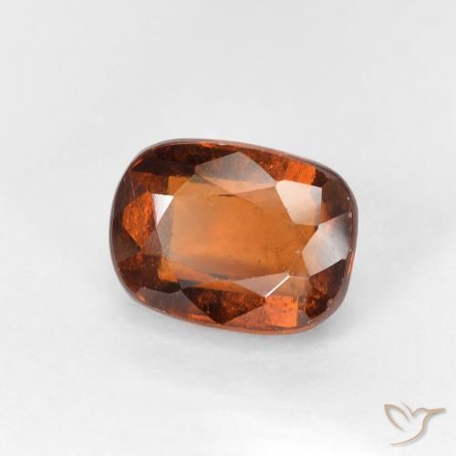 2.33 ct Orange Hessonite Garnet Stone, Natural Hessonite Garnet in Cushion-Cut Shape for Sale