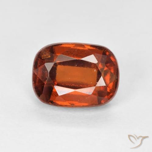 2,16 ct oranger Hessonit-Granat, 8,2 x 6 mm Kissenschliff aus Madagaskar, Photo A