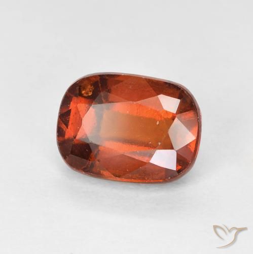2.16 ct Orange Hessonite Garnet Stone, Natural Hessonite Garnet in Cushion-Cut Shape for Sale