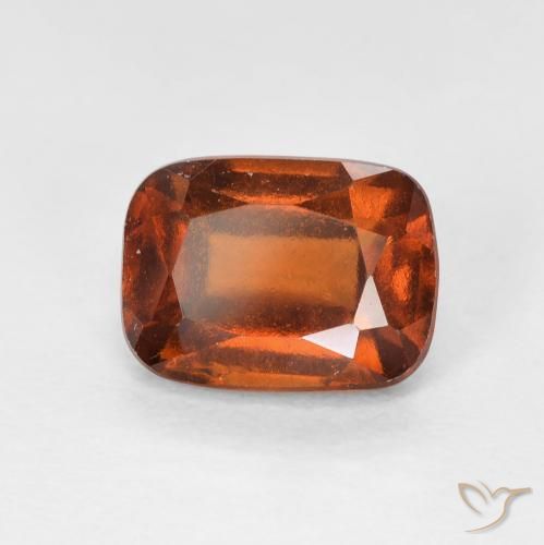 2.14 ct Orange Hessonite Garnet Stone, Natural Hessonite Garnet in Cushion-Cut Shape for Sale