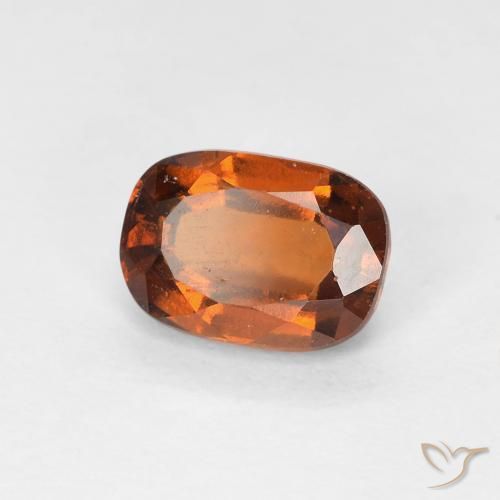 1.24 ct Orange Hessonite Garnet Stone, Natural Hessonite Garnet in Cushion-Cut Shape for Sale