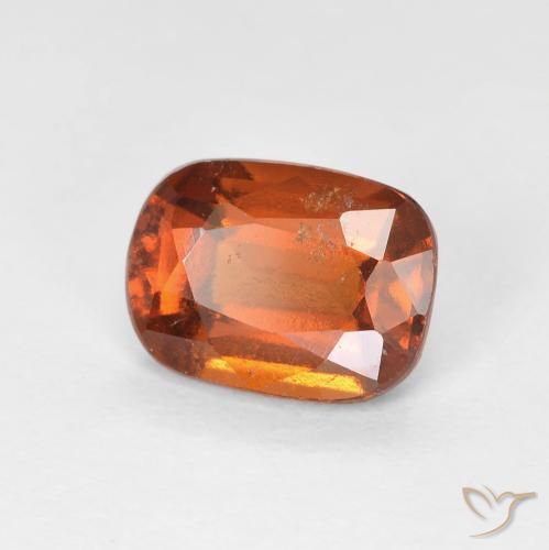 1.83 ct Orange Hessonite Garnet Stone, Natural Hessonite Garnet in Cushion-Cut Shape for Sale