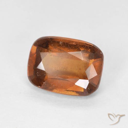 2.00 ct Orange Hessonite Garnet Stone, Natural Hessonite Garnet in Cushion-Cut Shape for Sale