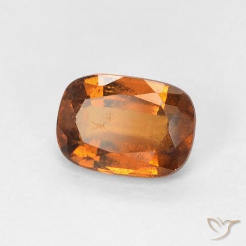 1.14 ct Orange Hessonite Garnet Stone, Natural Hessonite Garnet in Cushion-Cut Shape for Sale