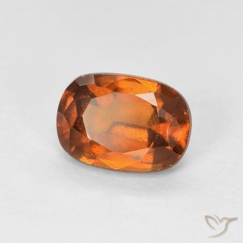 1.15 ct Orange Hessonite Garnet Stone, Natural Hessonite Garnet in Cushion-Cut Shape for Sale
