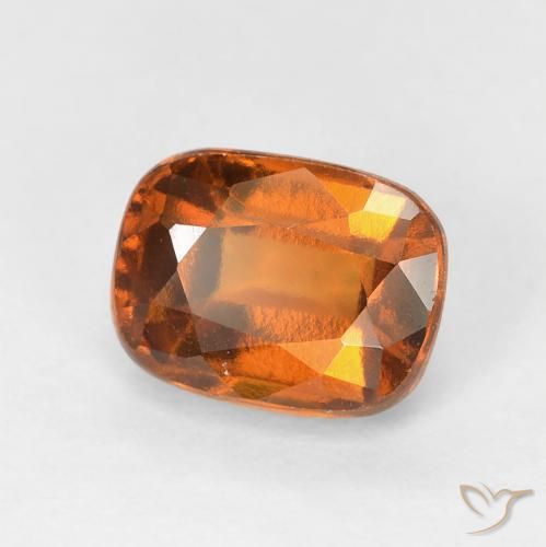 2.20 ct Orange Hessonite Garnet Stone, Natural Hessonite Garnet in Cushion-Cut Shape for Sale