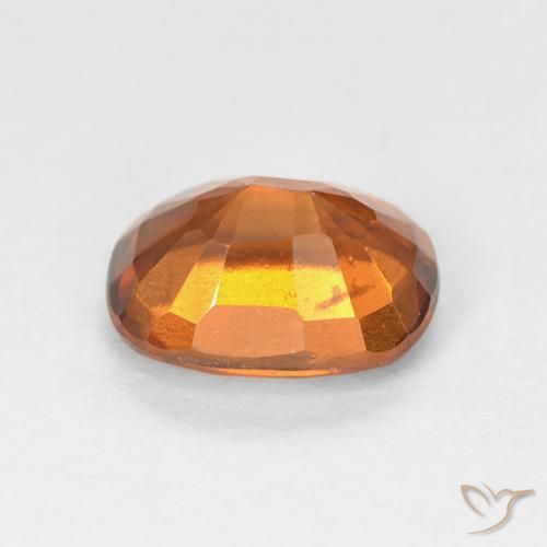 Hessonite Garnet Gemstone in 8 x 6 mm (calibrated) Size for Sale, Hessonite Garnet Stone in Deep Orange Color