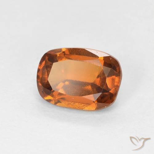 1.08 ct Orange Hessonite Garnet Stone, Natural Hessonite Garnet in Cushion-Cut Shape for Sale