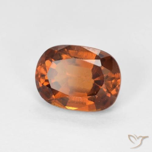 1.84 ct Orange Hessonite Garnet Stone, Natural Hessonite Garnet in Cushion-Cut Shape for Sale