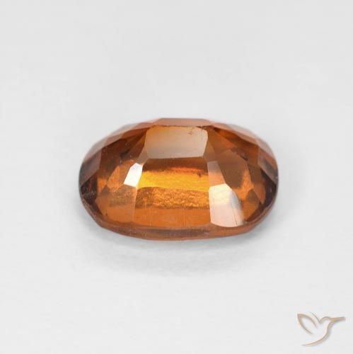 Hessonite Garnet Gemstone in 8 x 6 mm (calibrated) Size for Sale, Hessonite Garnet Stone in Medium Orange Color
