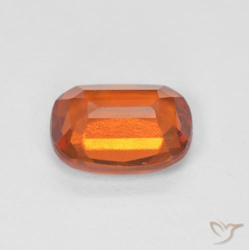 Hessonite Garnet Gemstone in 8 x 6 mm (calibrated) Size for Sale, Hessonite Garnet Stone in Medium Orange Color