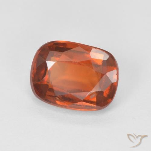 1.90 ct Orange Hessonite Garnet Stone, Natural Hessonite Garnet in Cushion-Cut Shape for Sale