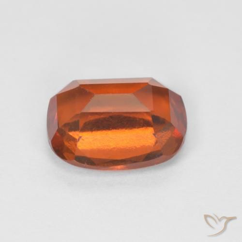 Hessonite Garnet Gemstone in 8 x 6 mm (calibrated) Size for Sale, Hessonite Garnet Stone in Reddish Orange Color