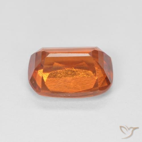 Hessonite Garnet Gemstone in 9 x 7 mm (calibrated) Size for Sale, Hessonite Garnet Stone in Medium Orange Color