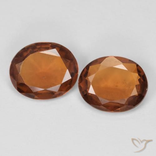 2.93 ct Orange Hessonite Garnet, 8.4 x 6.8 mm Oval Cut From Madagascar, Photo A