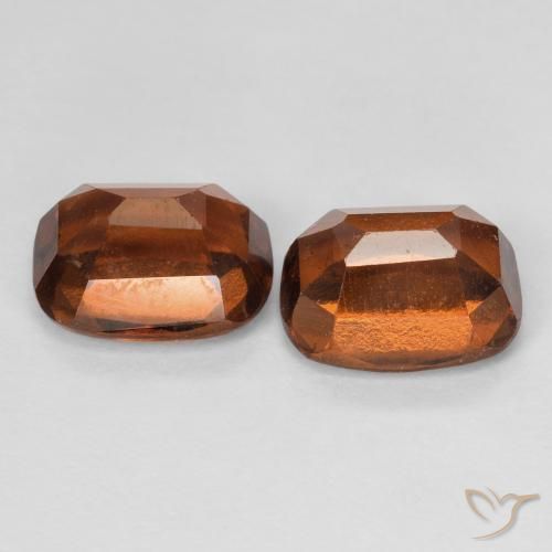 Hessonite Garnet Gemstones in 8 x 6 mm (calibrated) Size for Sale, Hessonite Garnet Stones in Deep Orange Color