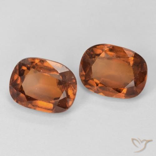 3.60 ctw Orange Hessonite Garnet Stones, Natural Hessonite Garnet in Cushion-Cut Shape for Sale