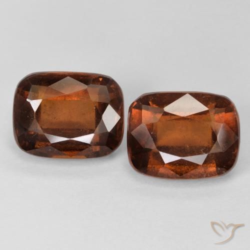 6.08ctw Natural Amber Orange Hessonite Garnet, Cushion, VS-SI