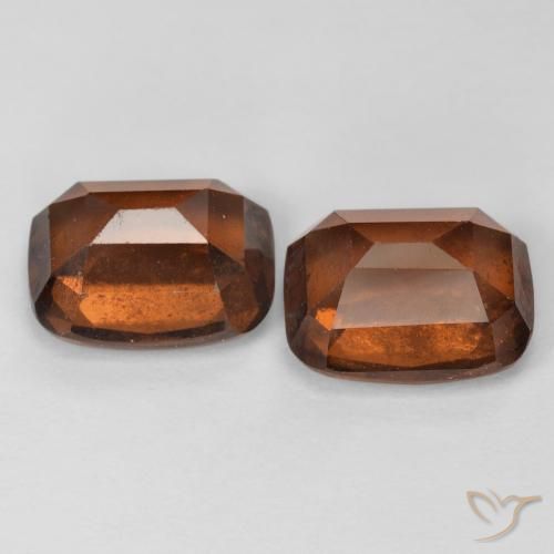 Hessonite Garnet Gemstones in 9 x 7 mm (calibrated) Size for Sale, Hessonite Garnet Stones in Amber Orange Color