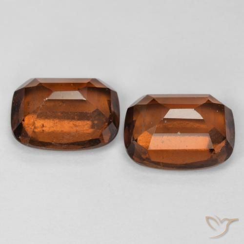 Hessonite Garnet Gemstones in 9 x 7 mm (calibrated) Size for Sale, Hessonite Garnet Stones in Deep Orange Color