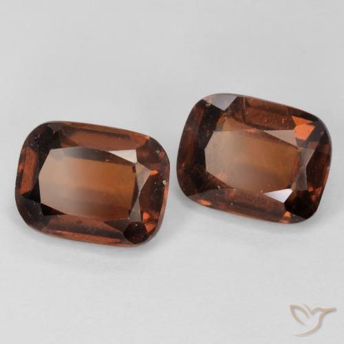5.17 ctw Orange Hessonite Garnet Stones, Natural Hessonite Garnet in Cushion-Cut Shape for Sale