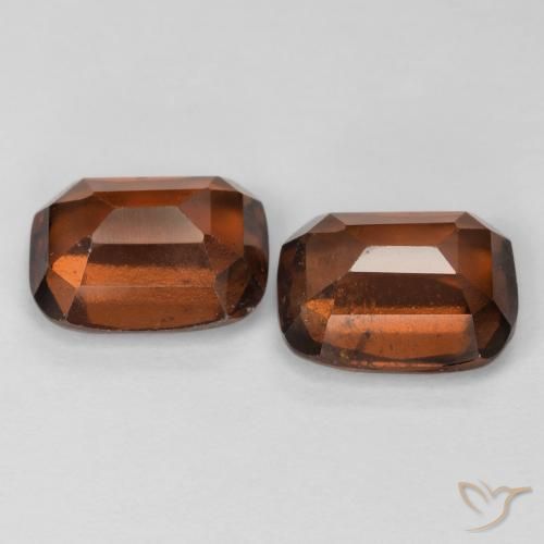 Hessonite Garnet Gemstones in 9 x 7 mm (calibrated) Size for Sale, Hessonite Garnet Stones in Deep Orange Color