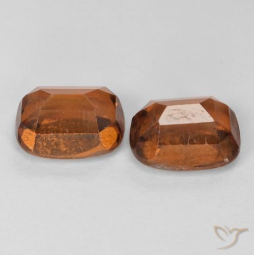Hessonite Garnet Gemstones in 8 x 6 mm (calibrated) Size for Sale, Hessonite Garnet Stones in Amber Orange Color