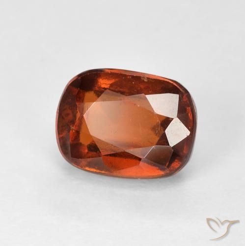 2.69 ct Orange Hessonite Garnet Stone, Natural Hessonite Garnet in Cushion-Cut Shape for Sale