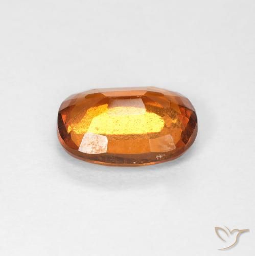 Hessonite Garnet Gemstone in 8 x 6 mm (calibrated) Size for Sale, Hessonite Garnet Stone in Yellowish Orange Color