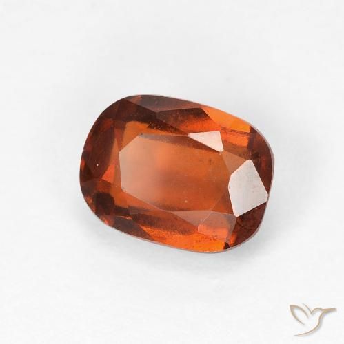 2.00 ct Orange Hessonite Garnet Stone, Natural Hessonite Garnet in Cushion-Cut Shape for Sale
