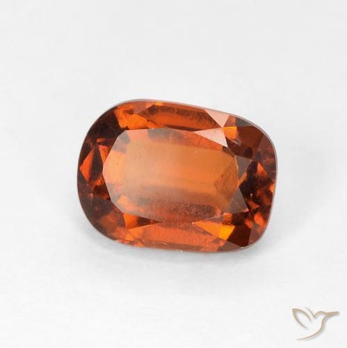 1.98 ct Orange Hessonite Garnet Stone, Natural Hessonite Garnet in Cushion-Cut Shape for Sale